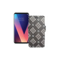 Чохол-книжка з екошкіри для телефону LG V30s ThinQ