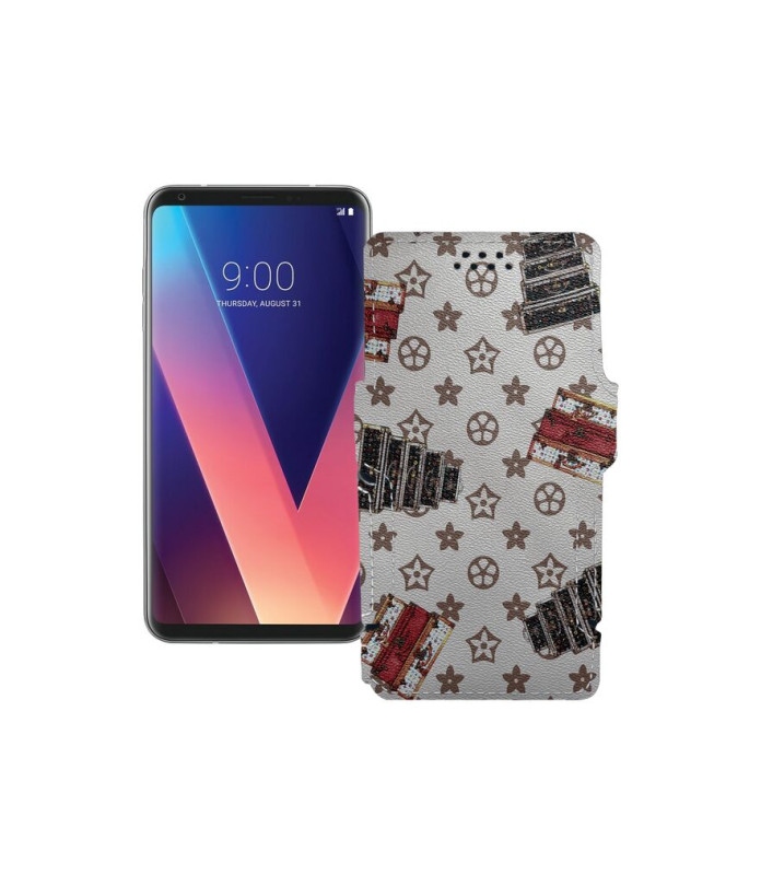 Чохол-книжка з екошкіри для телефону LG V30s ThinQ