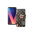 Чохол-книжка з екошкіри для телефону LG V30s ThinQ