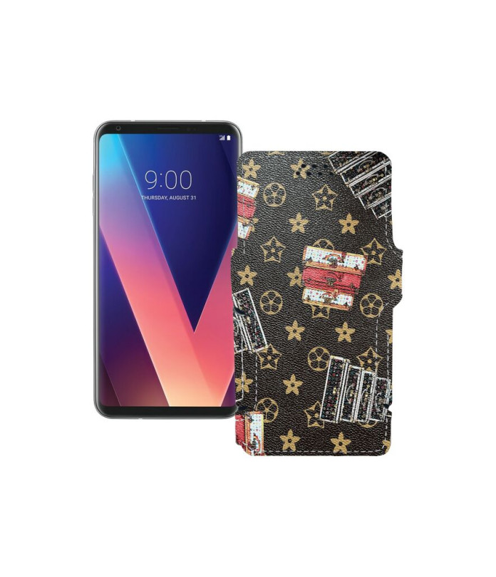 Чохол-книжка з екошкіри для телефону LG V30s ThinQ