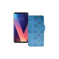 Чохол-книжка з екошкіри для телефону LG V30s ThinQ