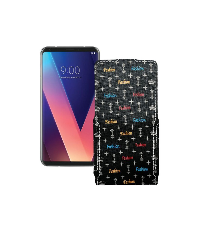 Чохол-флип з екошкіри для телефону LG V30s ThinQ