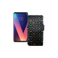 Чохол-книжка з екошкіри для телефону LG V30s ThinQ