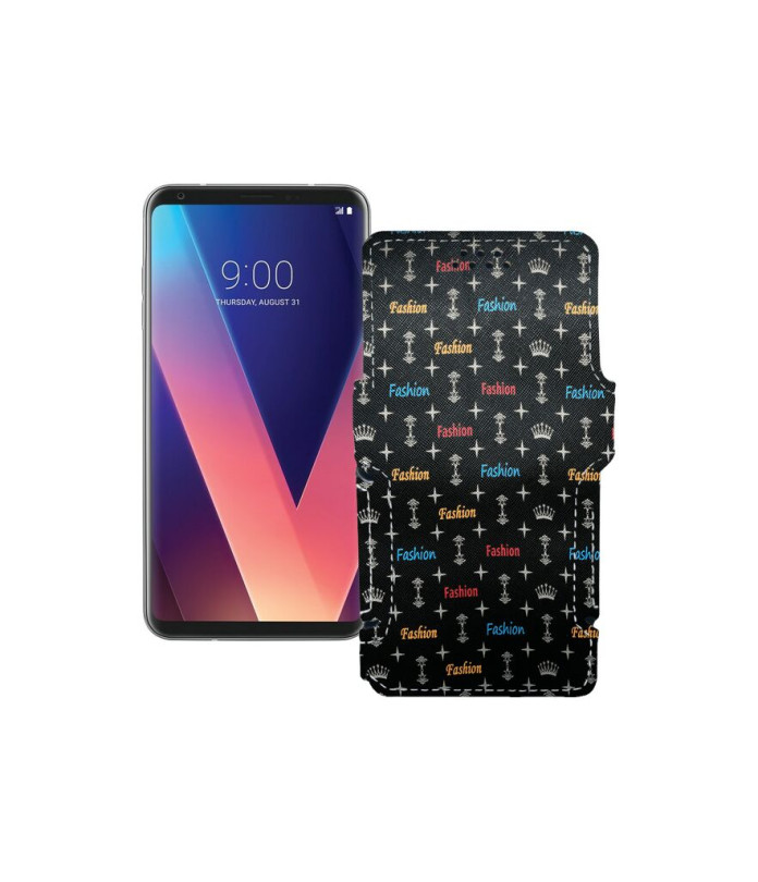 Чохол-книжка з екошкіри для телефону LG V30s ThinQ