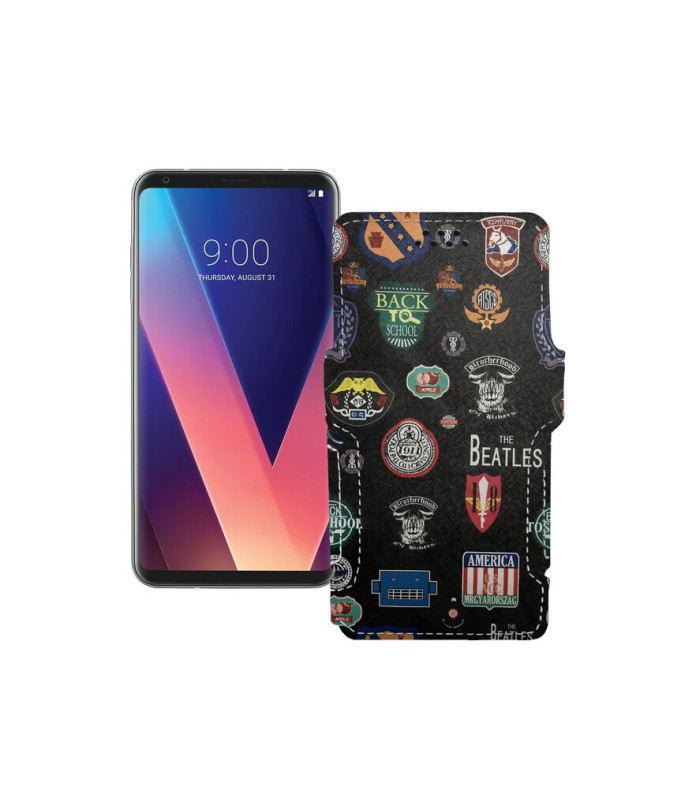 Чохол-книжка з екошкіри для телефону LG V30s ThinQ