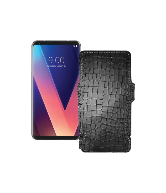 Чохол-книжка з екошкіри для телефону LG V30s ThinQ