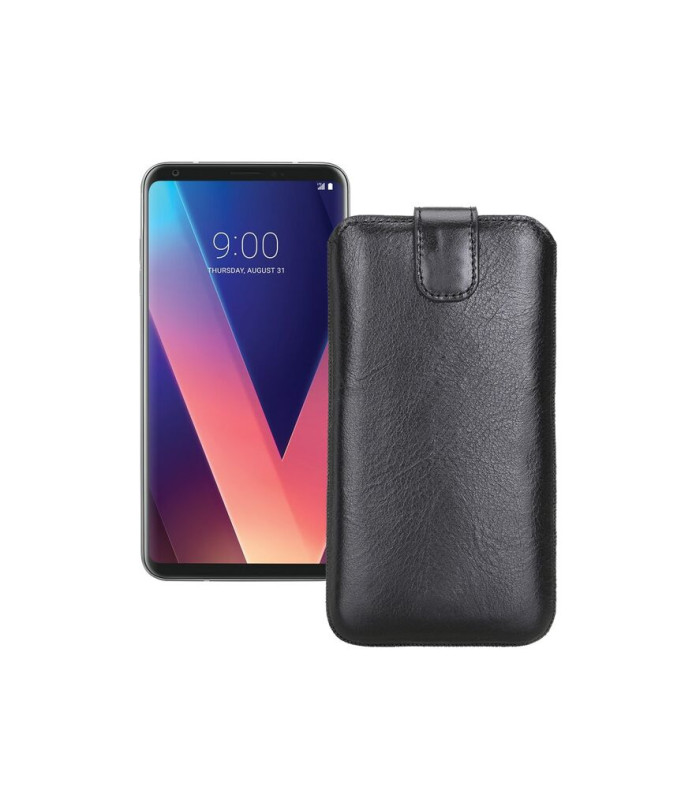 Витяжка з екошкіри для телефону LG V30s ThinQ