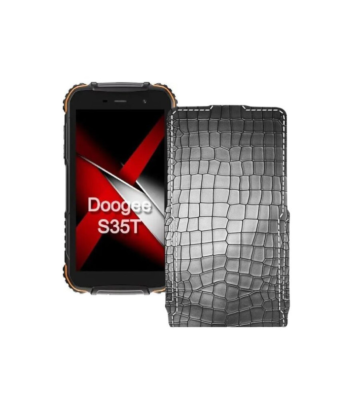 Чохол-флип з екошкіри для телефону Doogee S35T