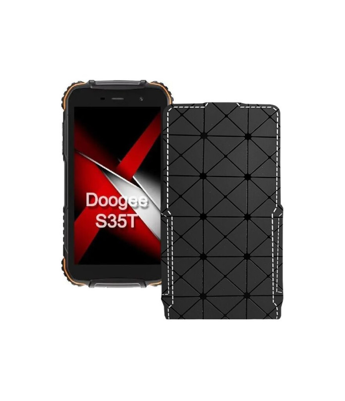 Чохол-флип з екошкіри для телефону Doogee S35T