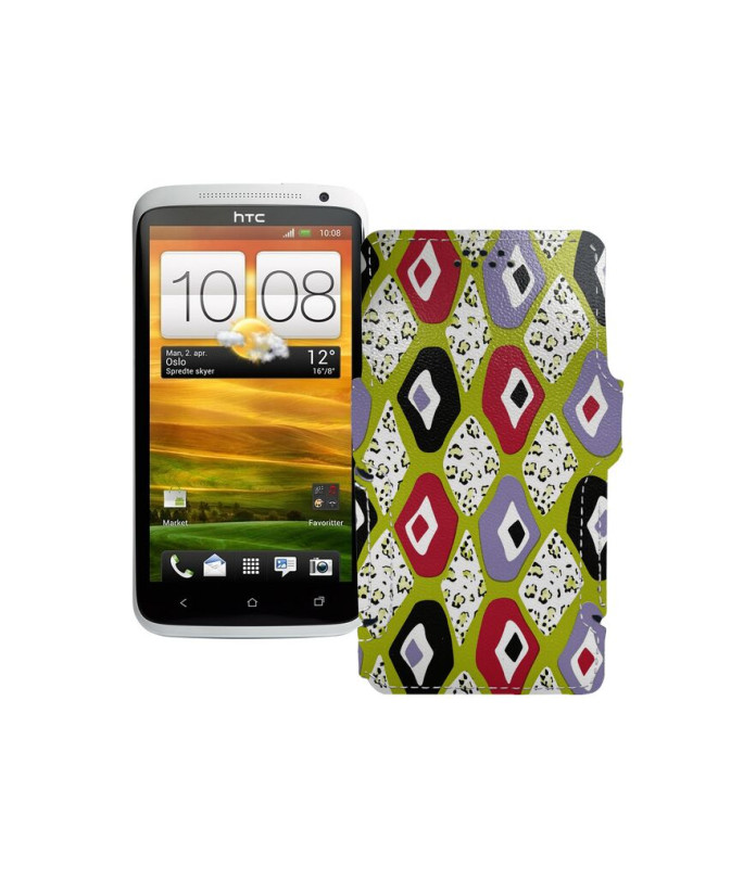 Чохол-книжка з екошкіри для телефону HTC One X S720e