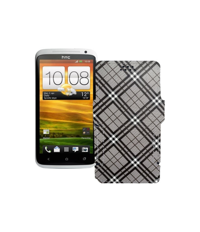 Чохол-книжка з екошкіри для телефону HTC One X S720e