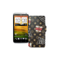 Чохол-книжка з екошкіри для телефону HTC One X S720e