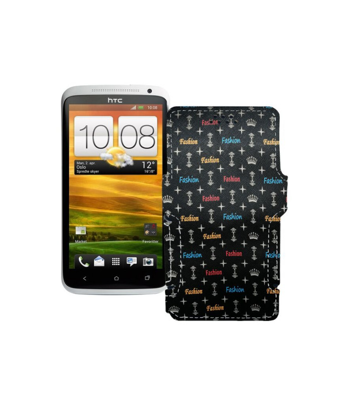 Чохол-книжка з екошкіри для телефону HTC One X S720e