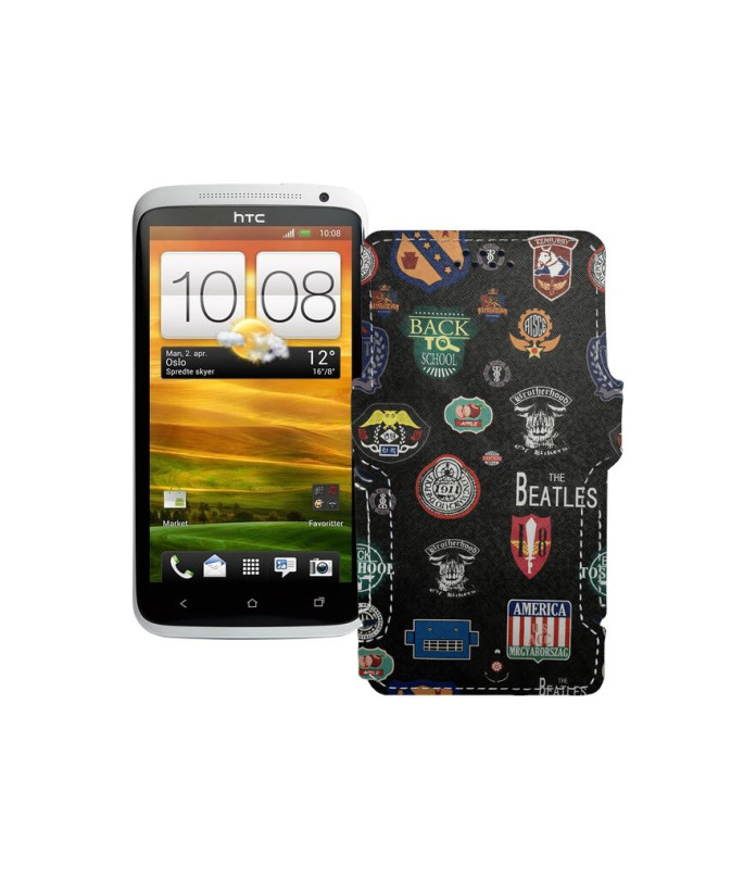 Чохол-книжка з екошкіри для телефону HTC One X S720e