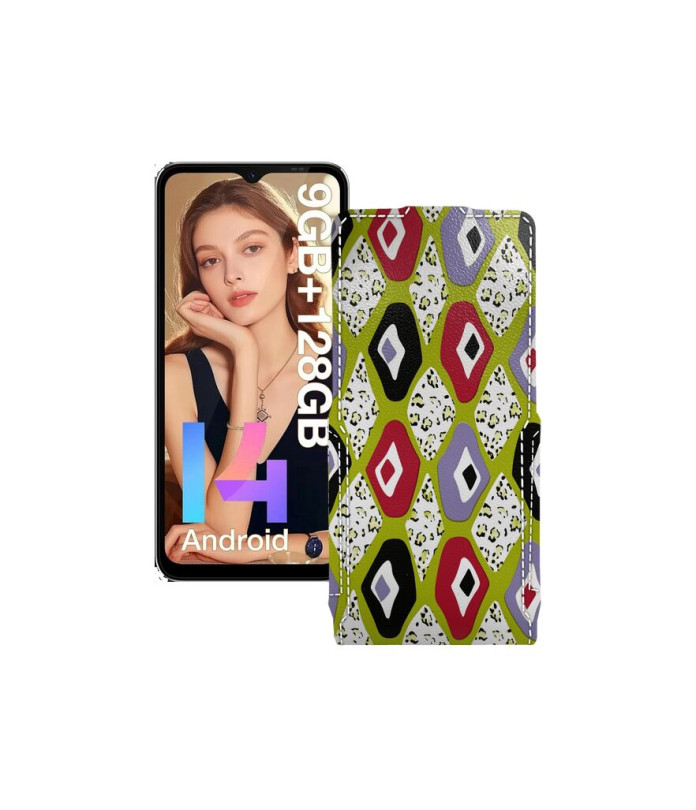 Чохол-флип з екошкіри для телефону Doogee N55