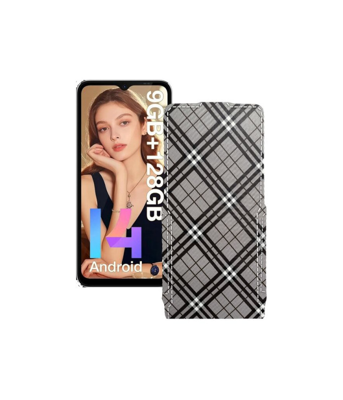 Чохол-флип з екошкіри для телефону Doogee N55