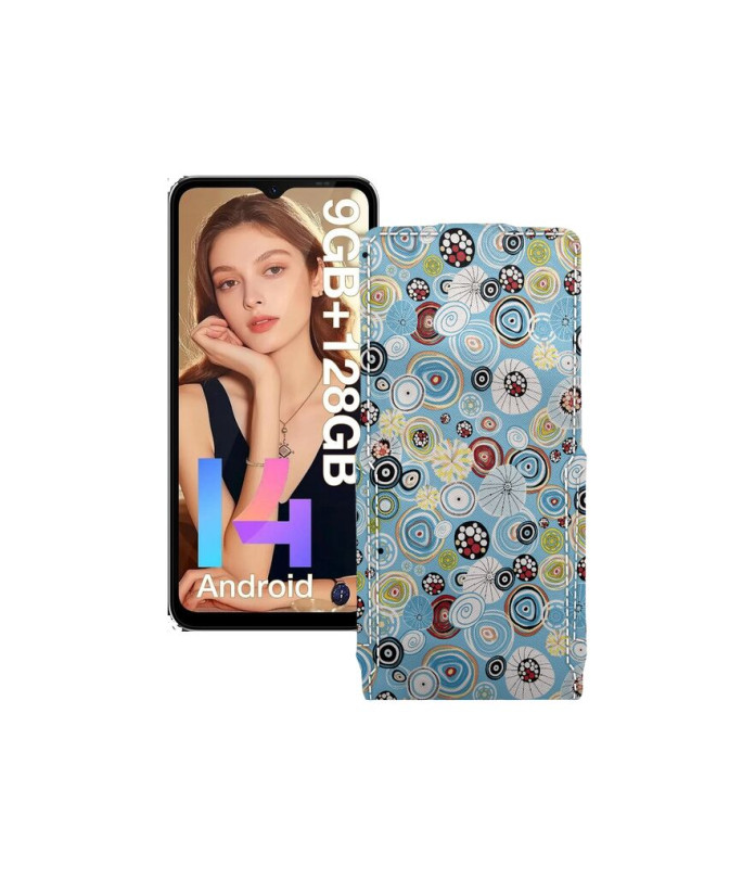 Чохол-флип з екошкіри для телефону Doogee N55