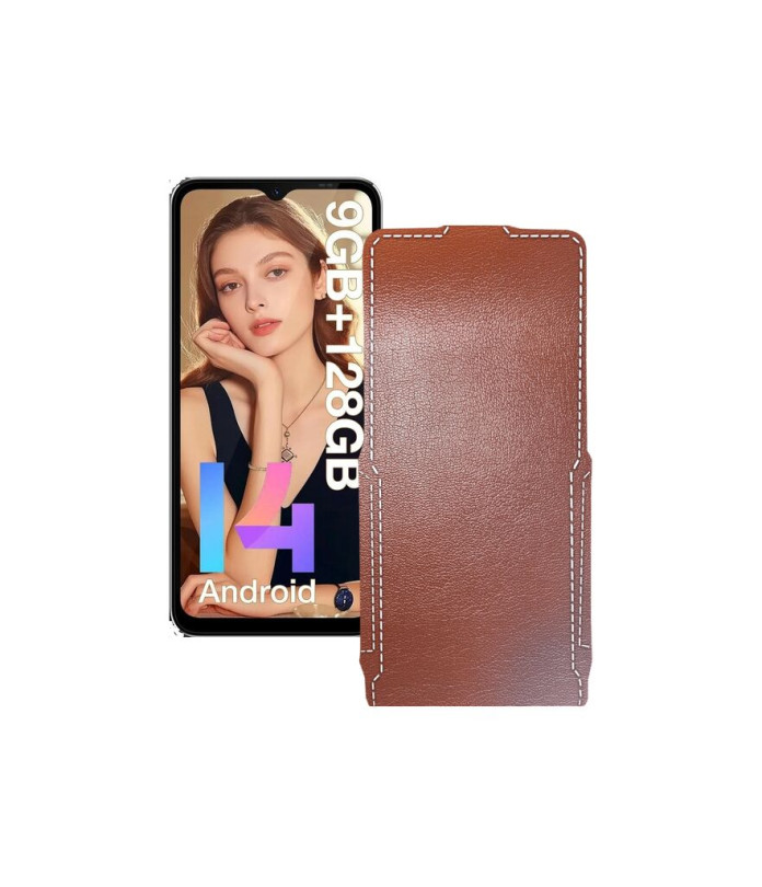 Чохол-флип з екошкіри для телефону Doogee N55