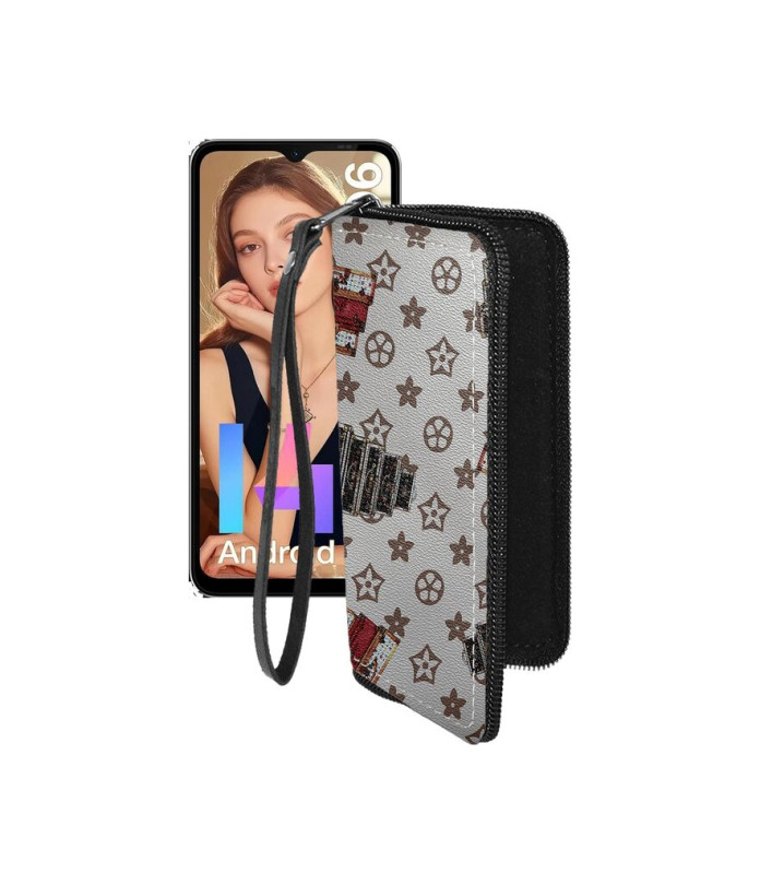 Чохол-гаманець з екошкіри для телефону Doogee N55