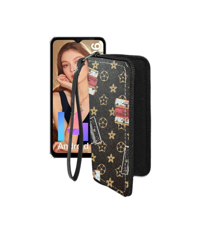 Чохол-гаманець з екошкіри для телефону Doogee N55