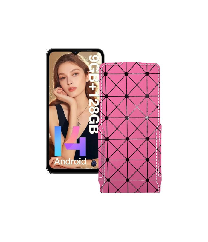 Чохол-флип з екошкіри для телефону Doogee N55