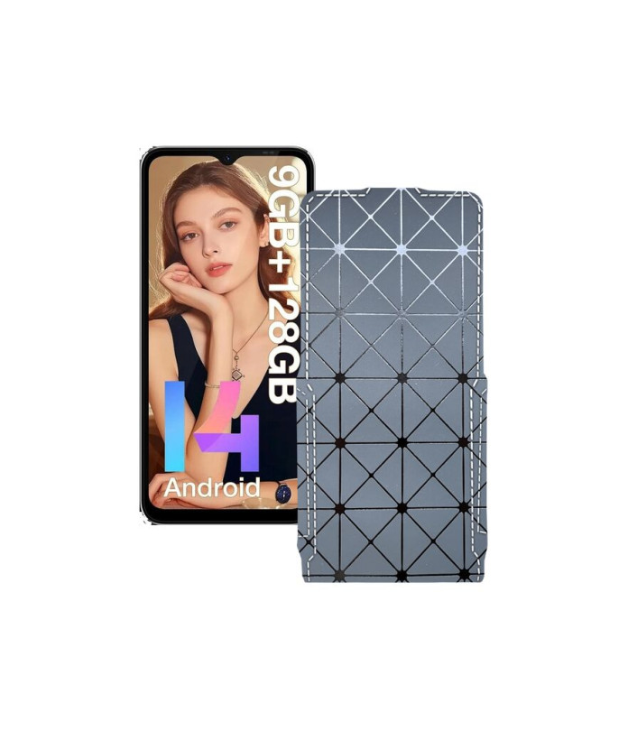 Чохол-флип з екошкіри для телефону Doogee N55