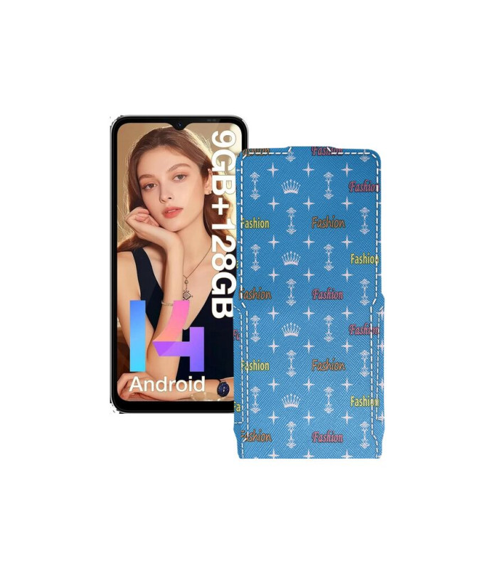 Чохол-флип з екошкіри для телефону Doogee N55