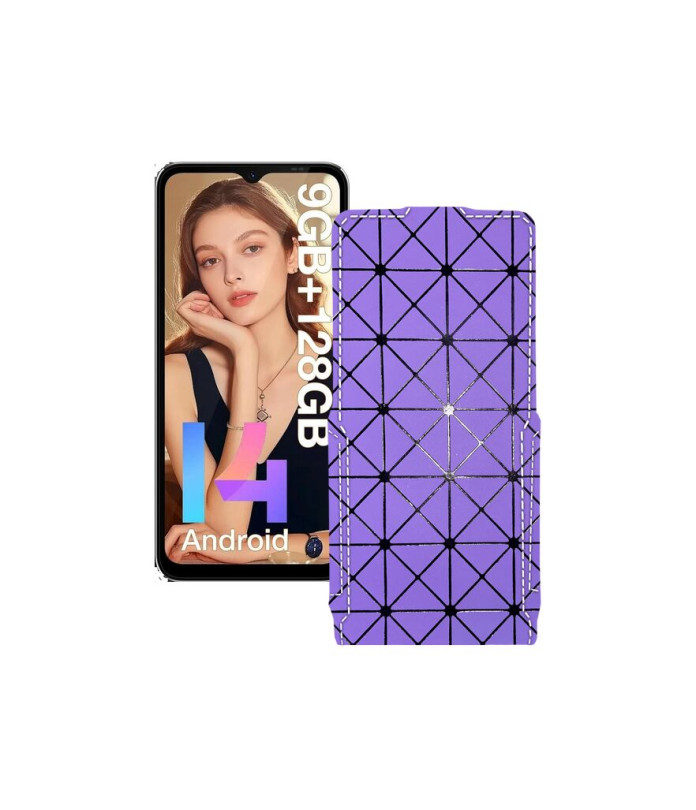 Чохол-флип з екошкіри для телефону Doogee N55