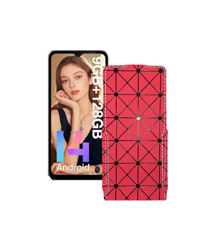 Чохол-флип з екошкіри для телефону Doogee N55