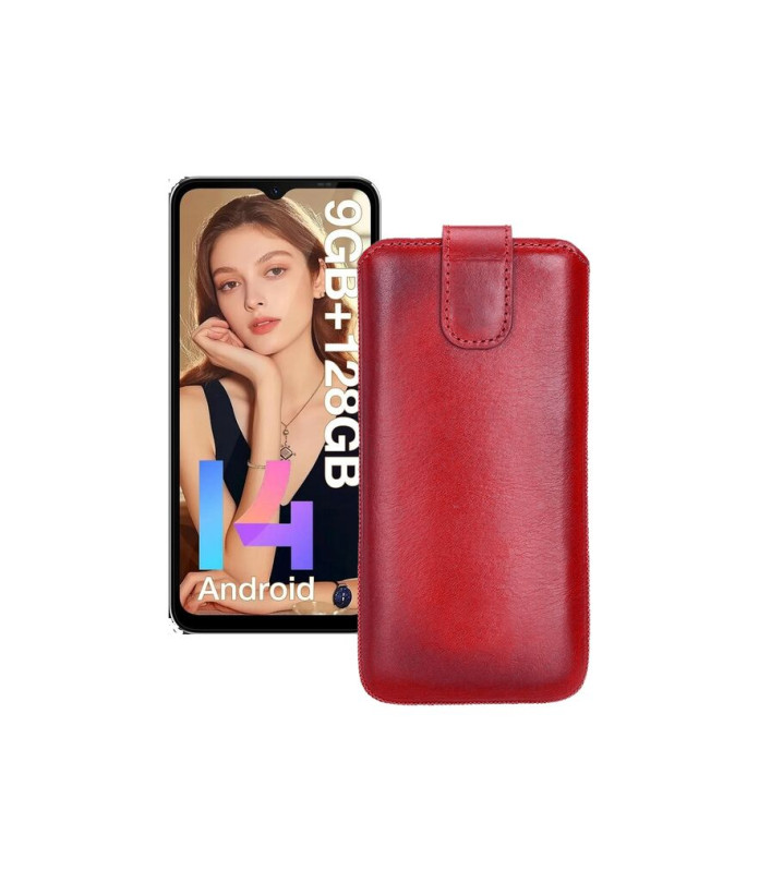 Витяжка з екошкіри для телефону Doogee N55