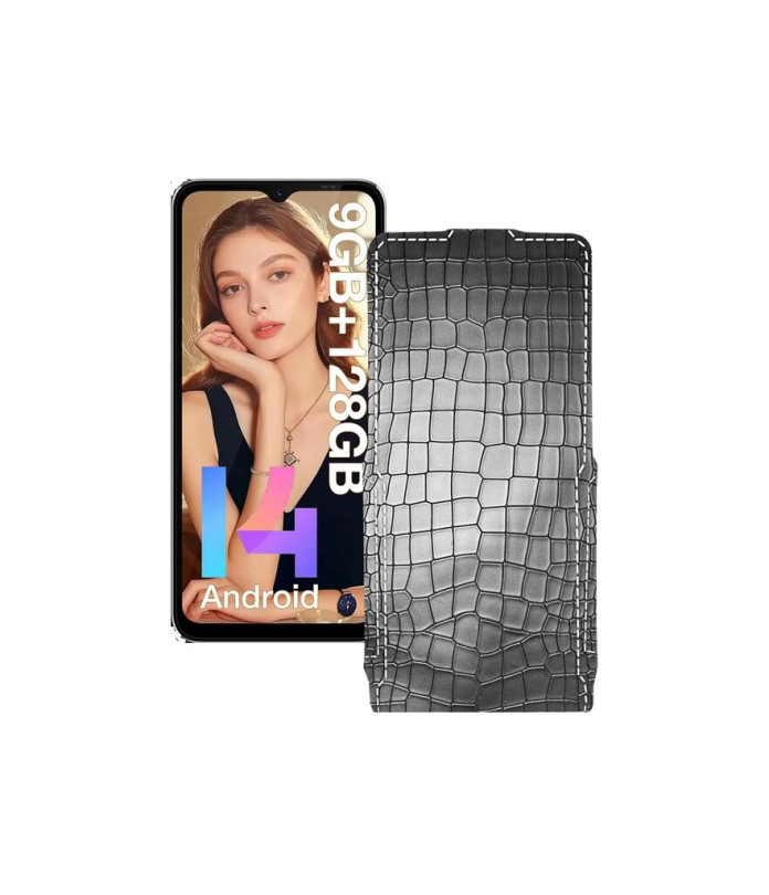 Чохол-флип з екошкіри для телефону Doogee N55