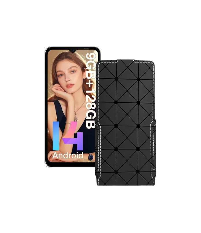 Чохол-флип з екошкіри для телефону Doogee N55