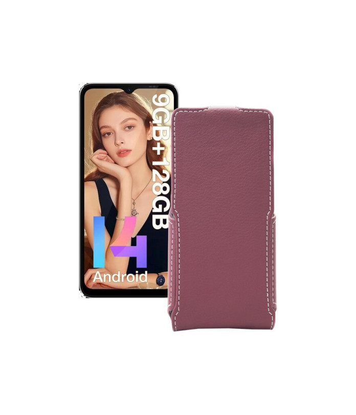 Чохол-флип з екошкіри для телефону Doogee N55