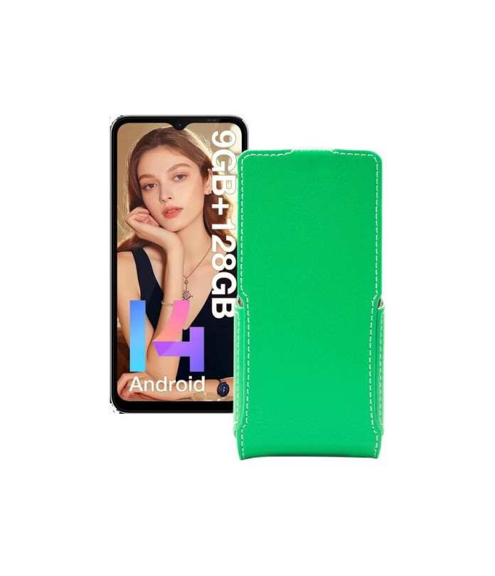 Чохол-флип з екошкіри для телефону Doogee N55