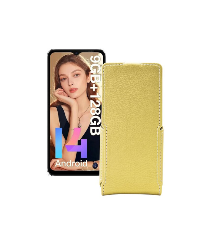 Чохол-флип з екошкіри для телефону Doogee N55