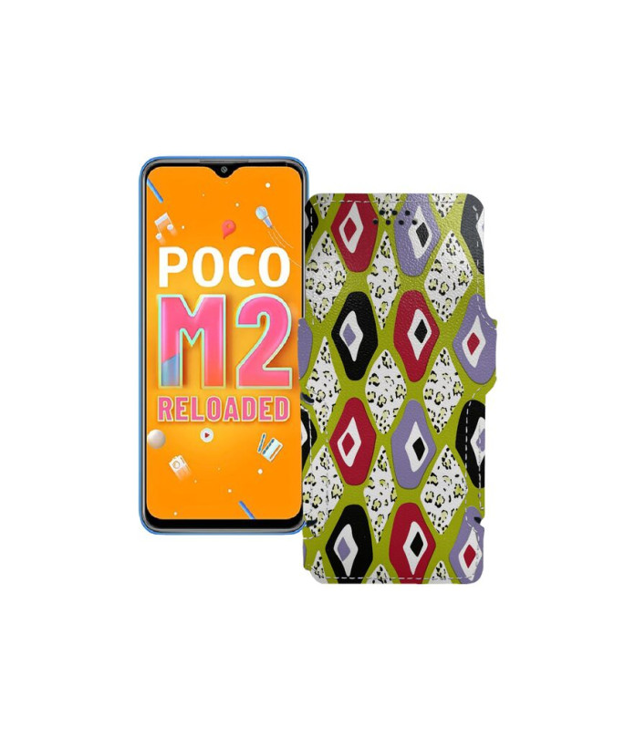 Чохол-книжка з екошкіри для телефону Xiaomi Poco M2 Reloaded (2021)