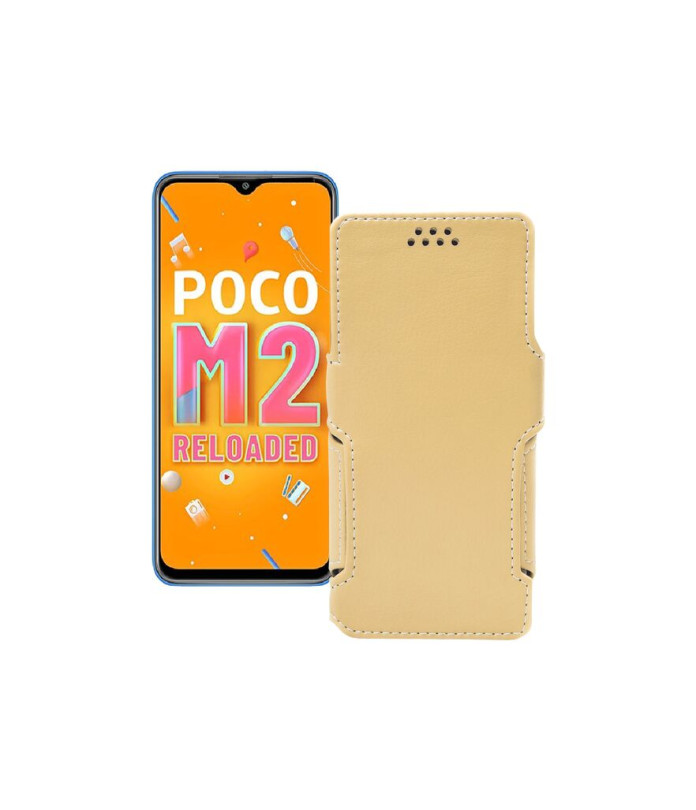 Чохол-книжка з екошкіри для телефону Xiaomi Poco M2 Reloaded (2021)