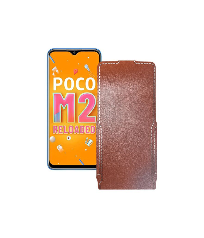 Чохол-флип з екошкіри для телефону Xiaomi Poco M2 Reloaded (2021)