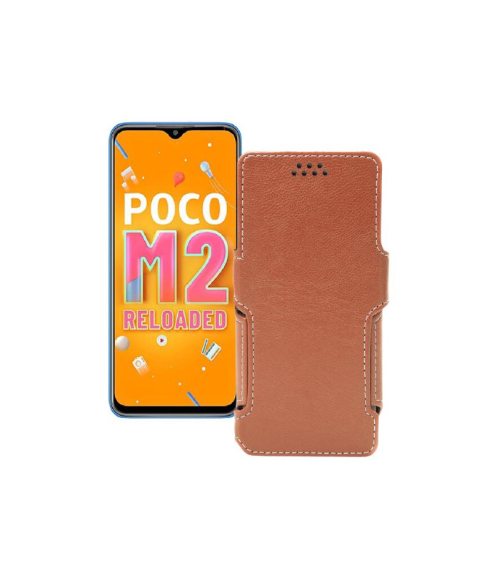 Чохол-книжка з екошкіри для телефону Xiaomi Poco M2 Reloaded (2021)