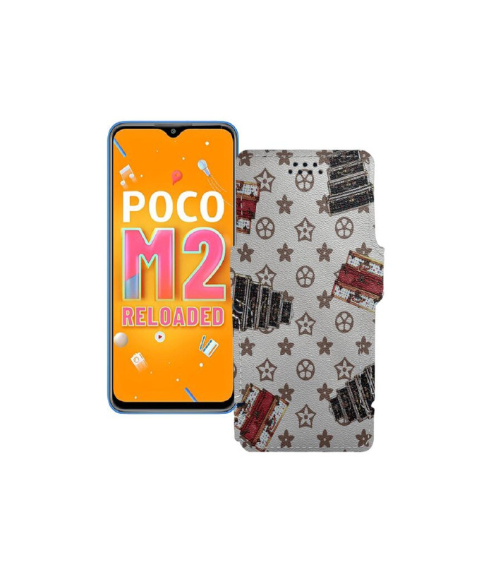 Чохол-книжка з екошкіри для телефону Xiaomi Poco M2 Reloaded (2021)