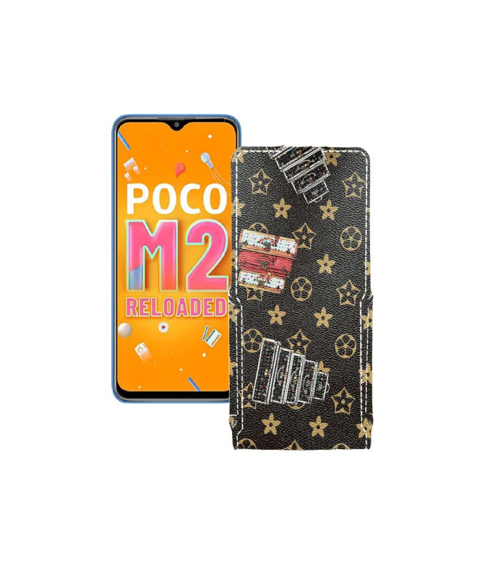 Чохол-флип з екошкіри для телефону Xiaomi Poco M2 Reloaded (2021)