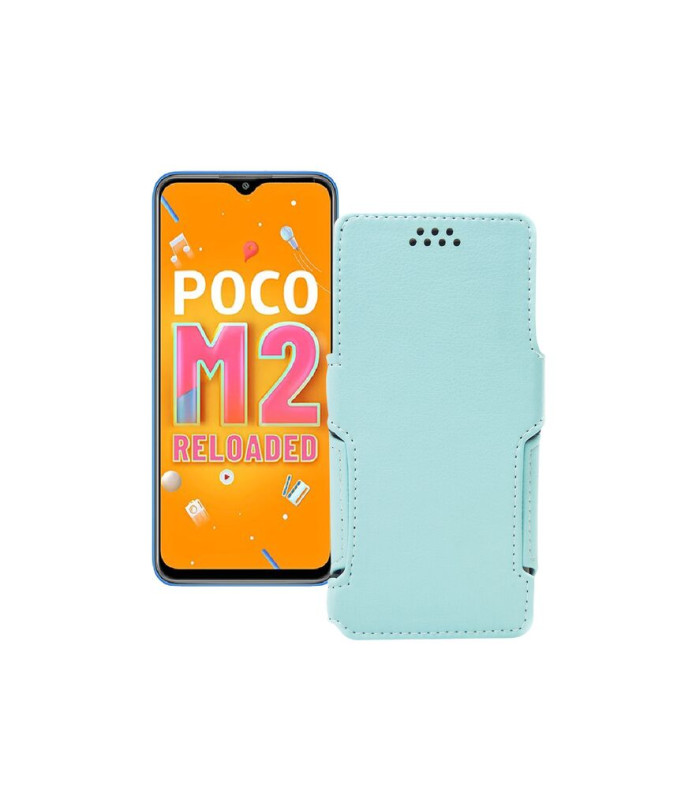 Чохол-книжка з екошкіри для телефону Xiaomi Poco M2 Reloaded (2021)