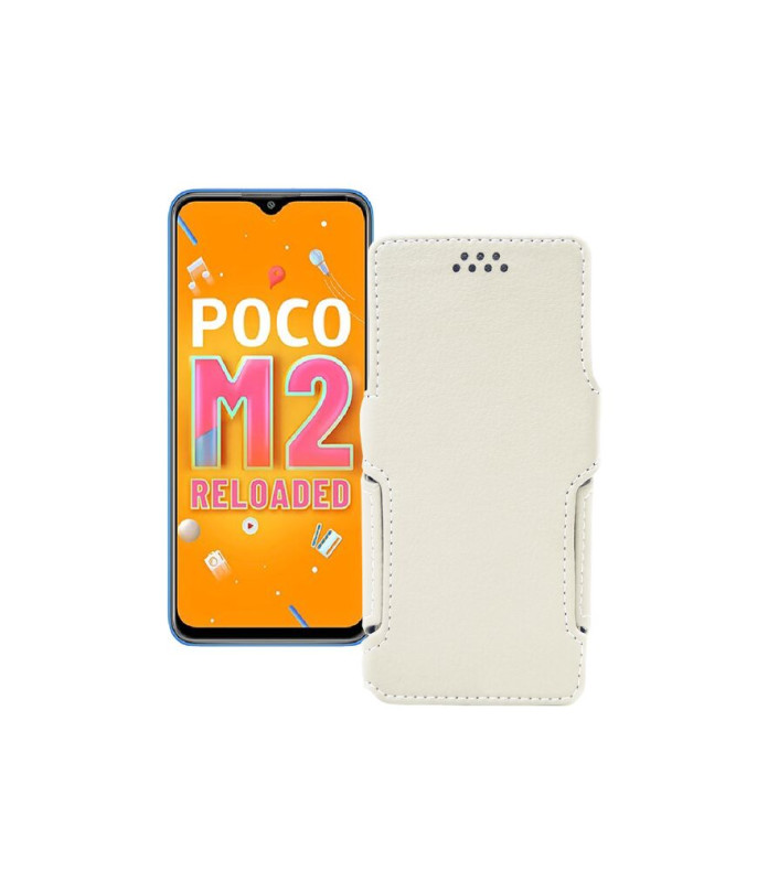 Чохол-книжка з екошкіри для телефону Xiaomi Poco M2 Reloaded (2021)