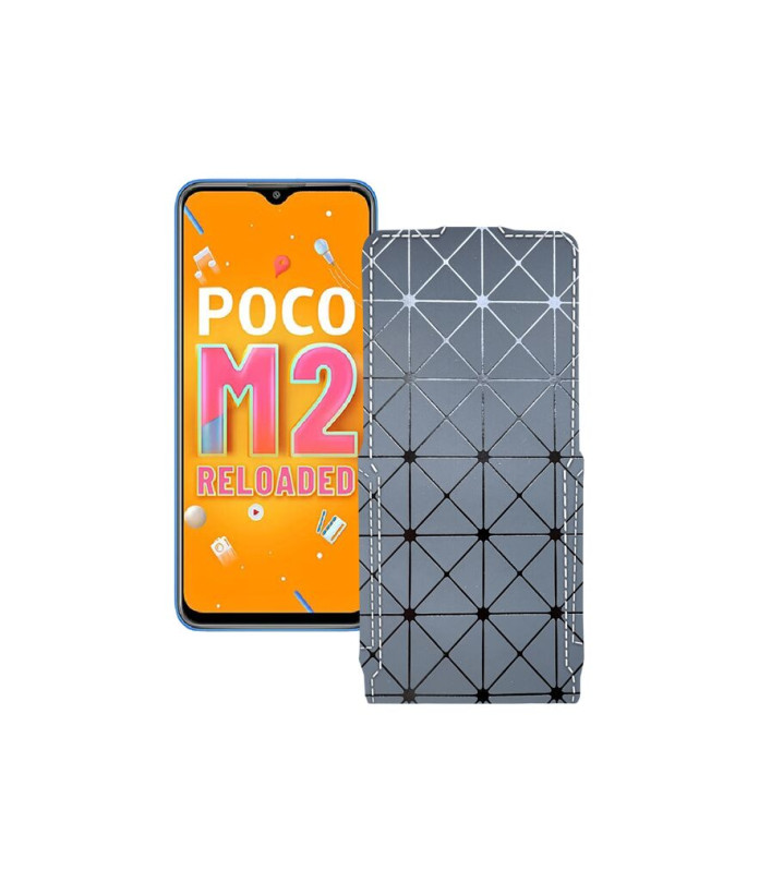 Чохол-флип з екошкіри для телефону Xiaomi Poco M2 Reloaded (2021)