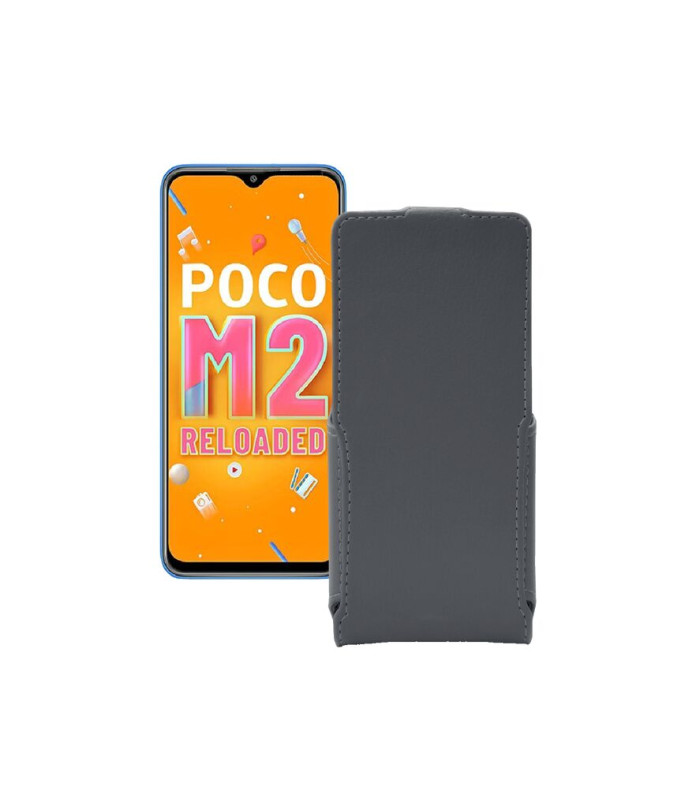 Чохол-флип з екошкіри для телефону Xiaomi Poco M2 Reloaded (2021)