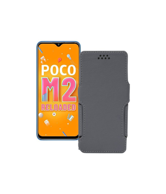 Чохол-книжка з екошкіри для телефону Xiaomi Poco M2 Reloaded (2021)