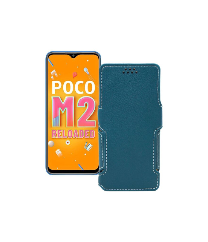 Чохол-книжка з екошкіри для телефону Xiaomi Poco M2 Reloaded (2021)