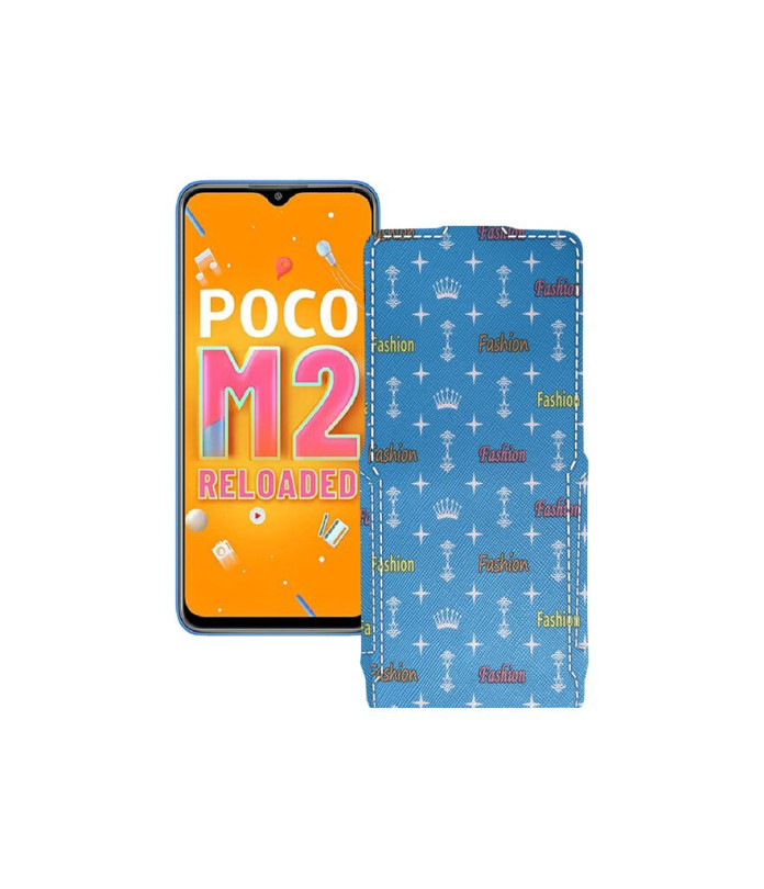 Чохол-флип з екошкіри для телефону Xiaomi Poco M2 Reloaded (2021)