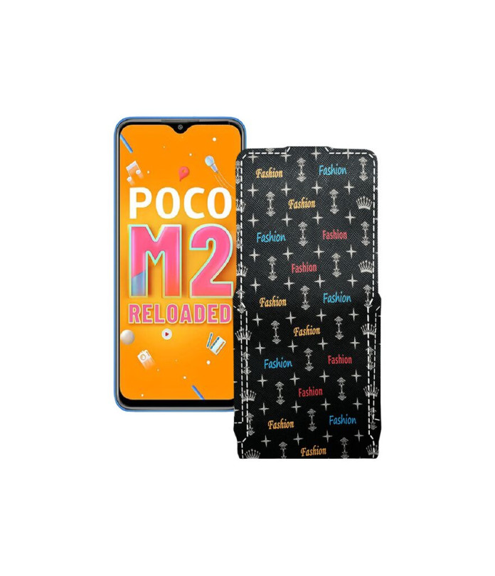 Чохол-флип з екошкіри для телефону Xiaomi Poco M2 Reloaded (2021)