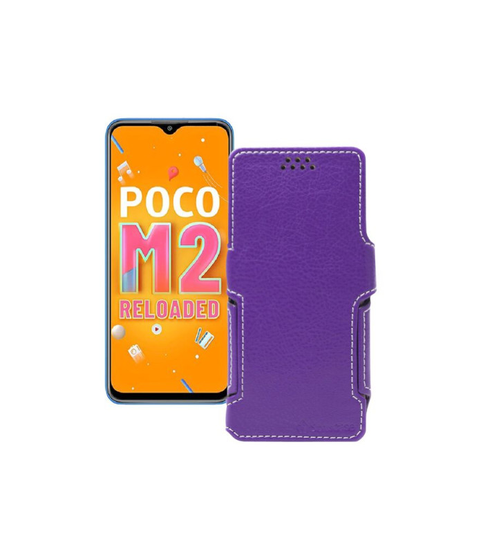 Чохол-книжка з екошкіри для телефону Xiaomi Poco M2 Reloaded (2021)